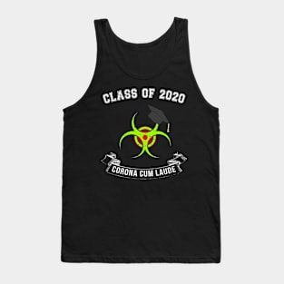 Class of 2020 Quarantine Graduation Novelty Distressed Tank Top